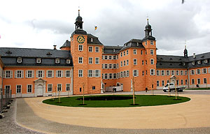 Schloss Schwetzingen, Ansicht von Osten mit Ehrenhof