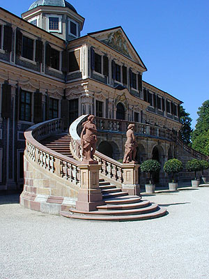 Schloss Favorite, Gartenseite. Foto: kulturer.be
