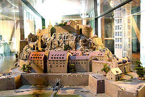 Festungsruine Hohentwiel: Modell im Besicherzentrum. Foto: kulturer.be