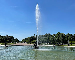 Schlossgarten Schwetzingen, Arionbrunnen im Kreisparterre