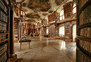 Blick in den Bibliothekssaal. © Stiftsbibliothek St.Gallen