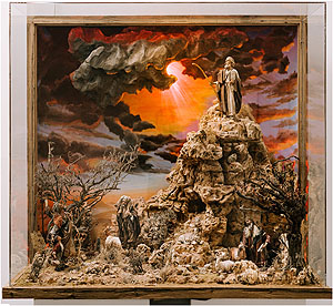 Moses auf dem Berg Sinai. 