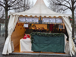 Stand der Evangelischen Kirchengemeinde auf dem Kurfürstlichen Weihnachtsmarkt