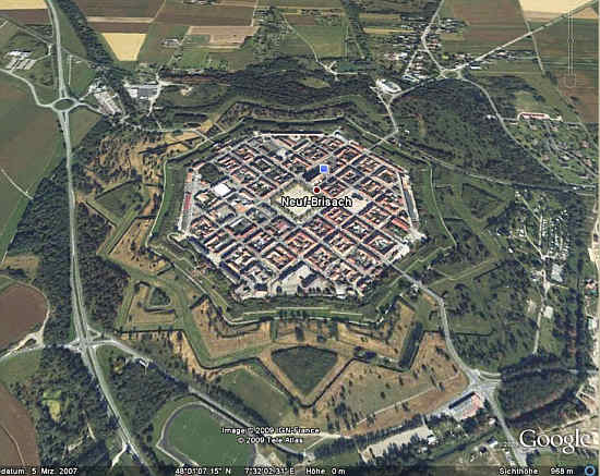 Satellitenbild Neu-Breisachs