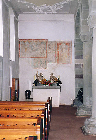 Reichenau, Klosterkirche Niederzell, Wandmalereien