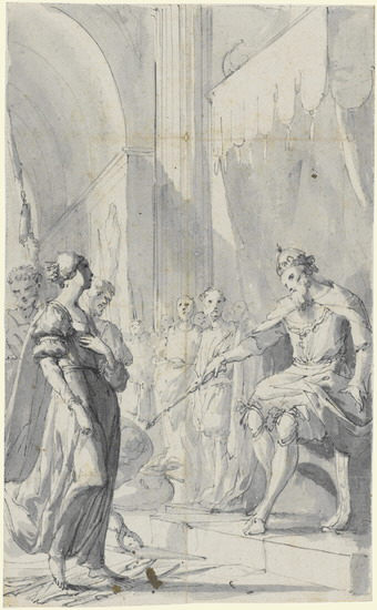 Die Heilige Kunigunde vor Heinrich II., um 1676,