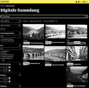 Blick in die digitale Präsentation der Sammlung: Heidelberg