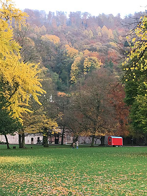 Schlossgarten, Blick auf die Hauptterrasse