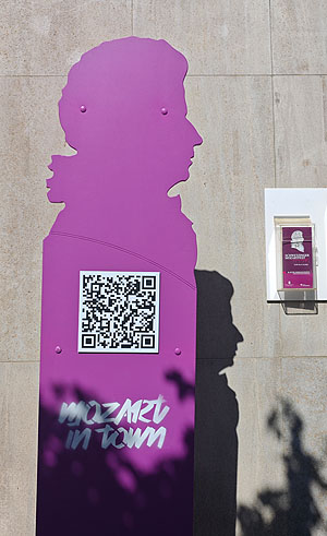 Aufsteller: Mozart in town